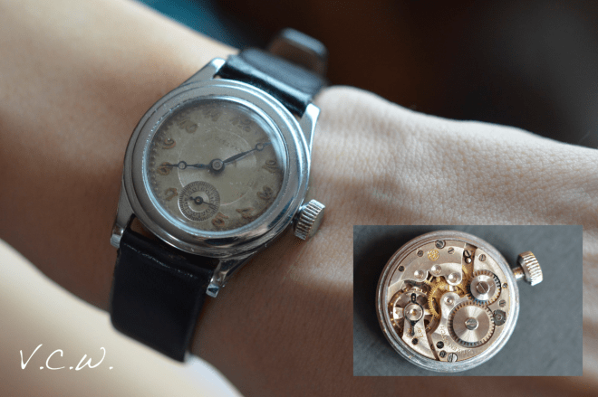 seiko citizen antique military watch