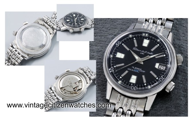 citizen uni black dial