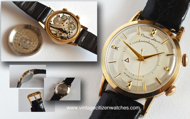 vintage citizen alarm phynox disk