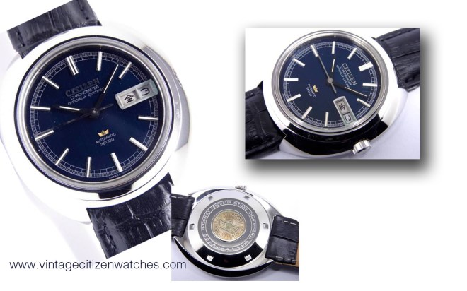 vintage citizen chronometer officially certified black