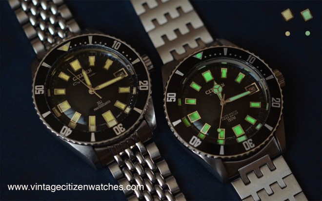 vintage citizen diver lume