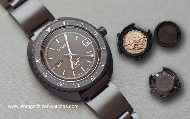 citizen custom v2 day date blackie