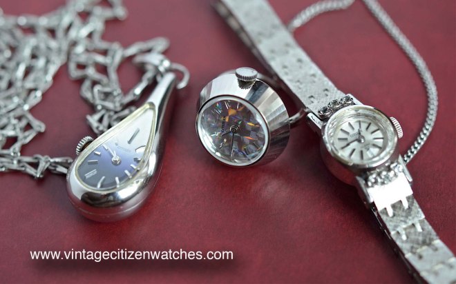 citizen ring watch pendant watch bracelet watch vintage gold