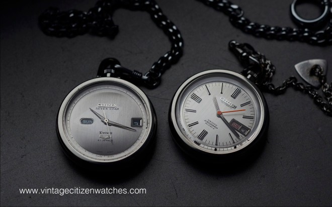 citizen seven star leopard pocket watches