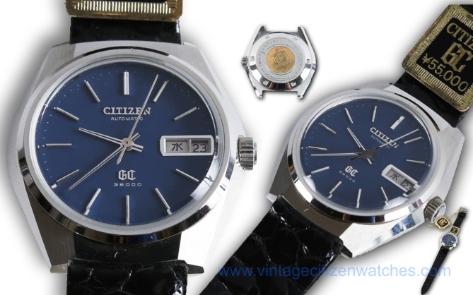 citizen glorious blue dial
