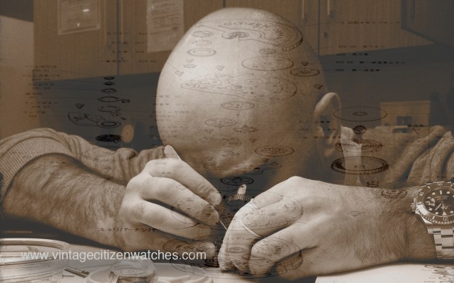 service restoration vintage citizen watch